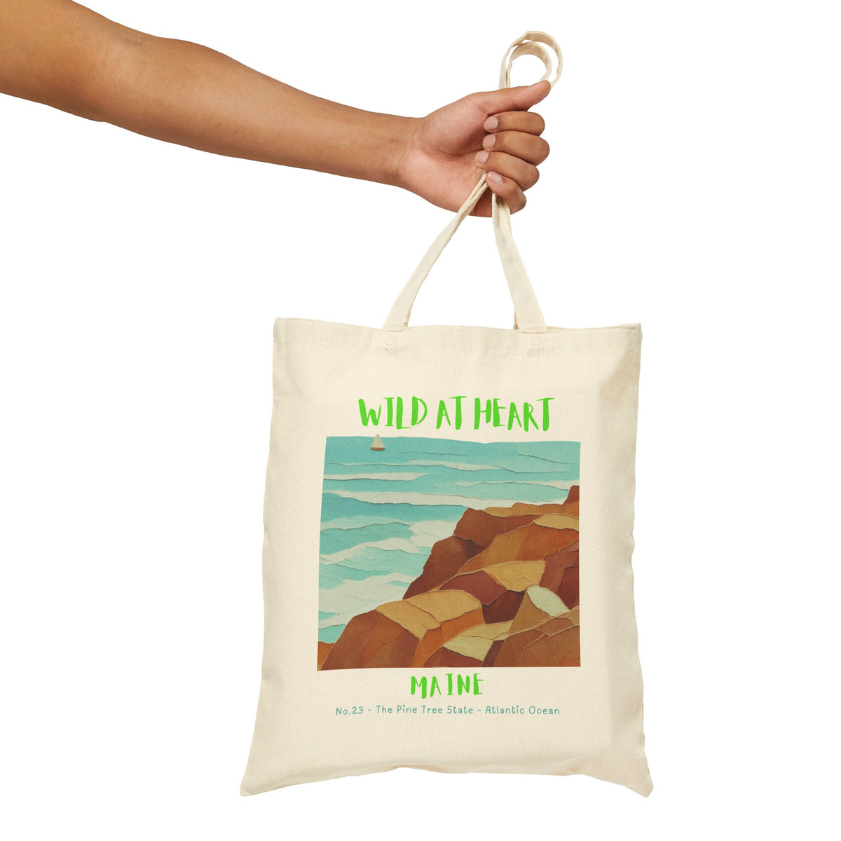 Maine Wild at Heart Tote Bag