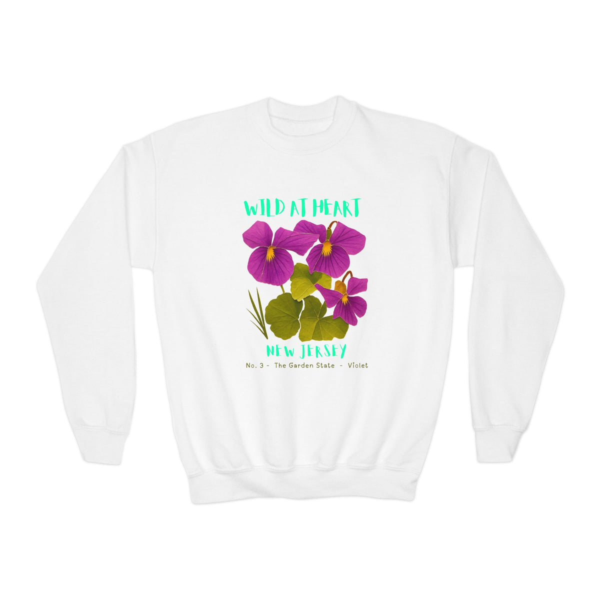 New Jersey Wild at Heart Youth Crewneck Sweatshirt