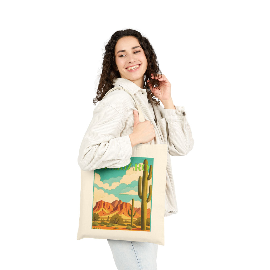 Saguaro Wild at Heart Tote - Vintage National Park Tote