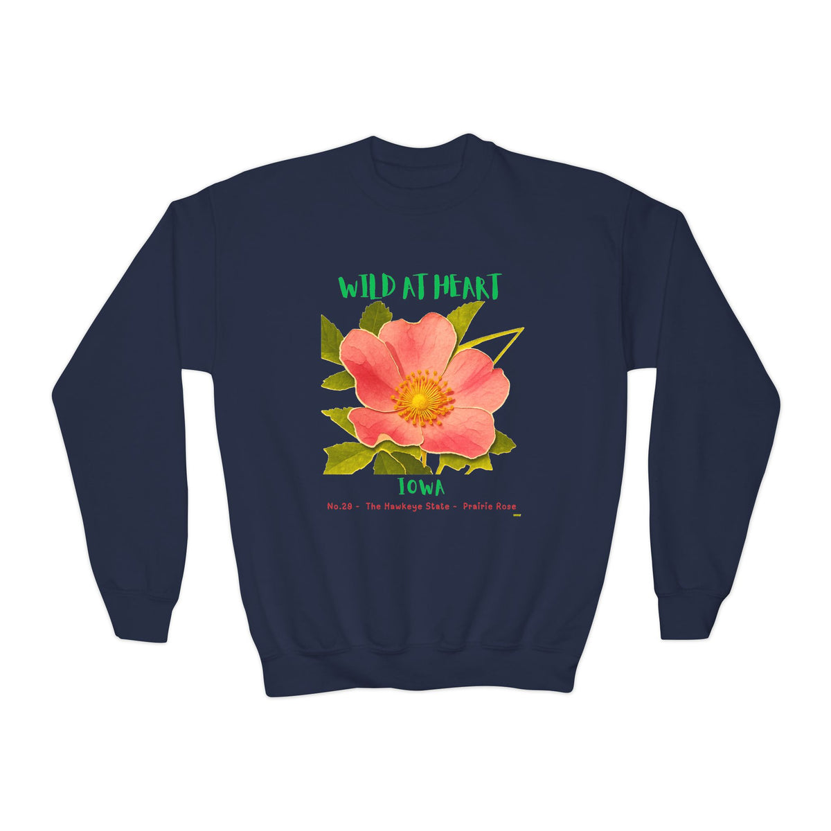 Iowa Wild at Heart Youth Crewneck Sweatshirt
