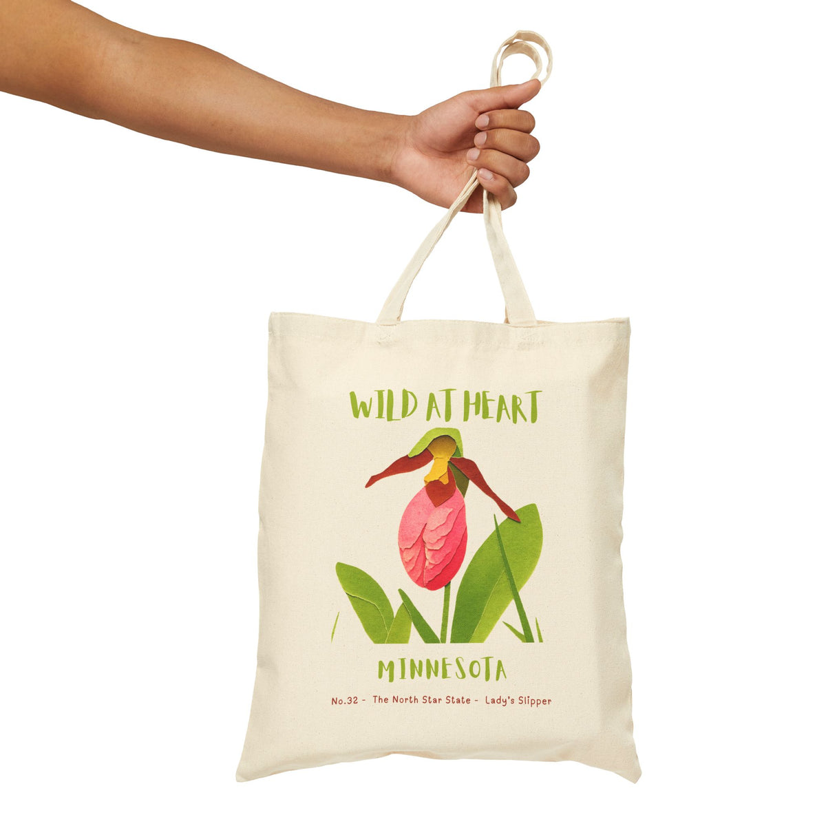 Wild at Heart Minnesota Tote Bag – Canvas Nature Explorer Tote, Kids Adventure Gift