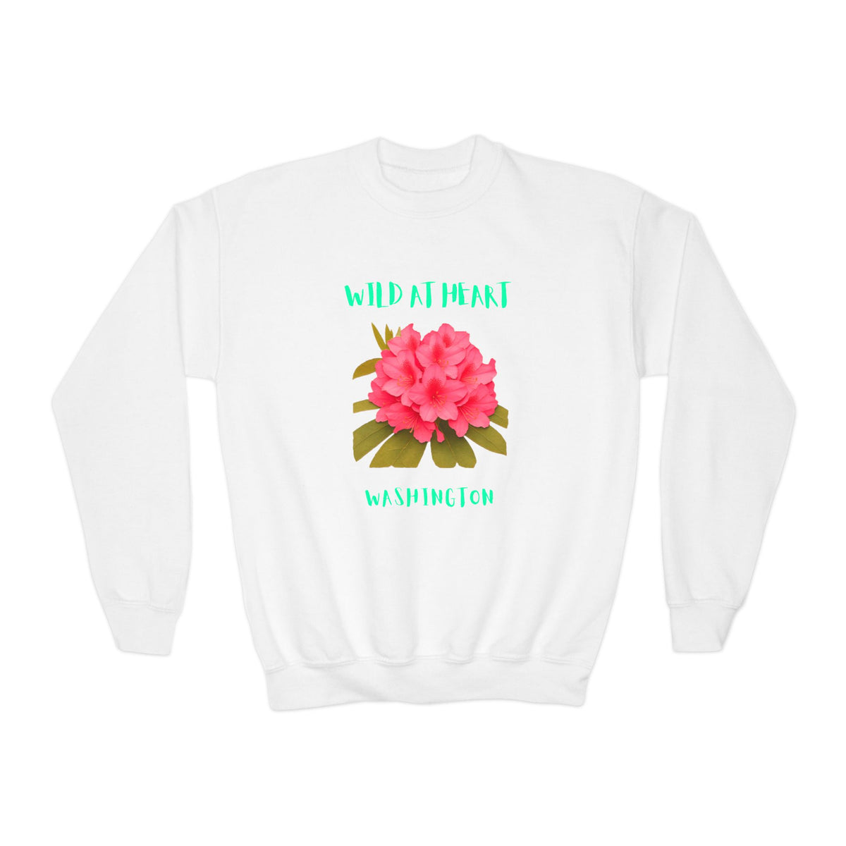 Washington Wild at Heart Youth Crewneck Sweatshirt