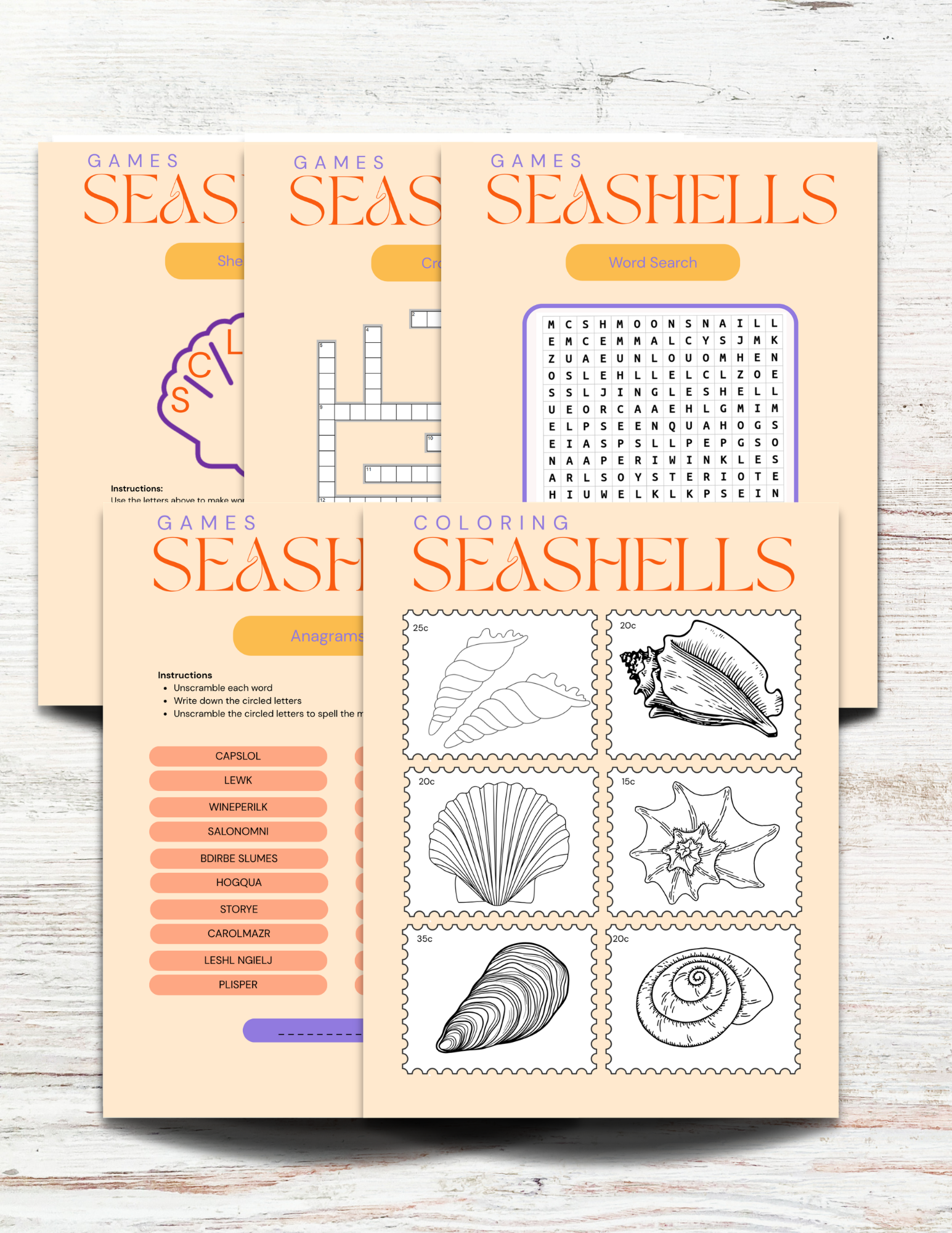 Seashells of Alaska Activity Book for Kids
