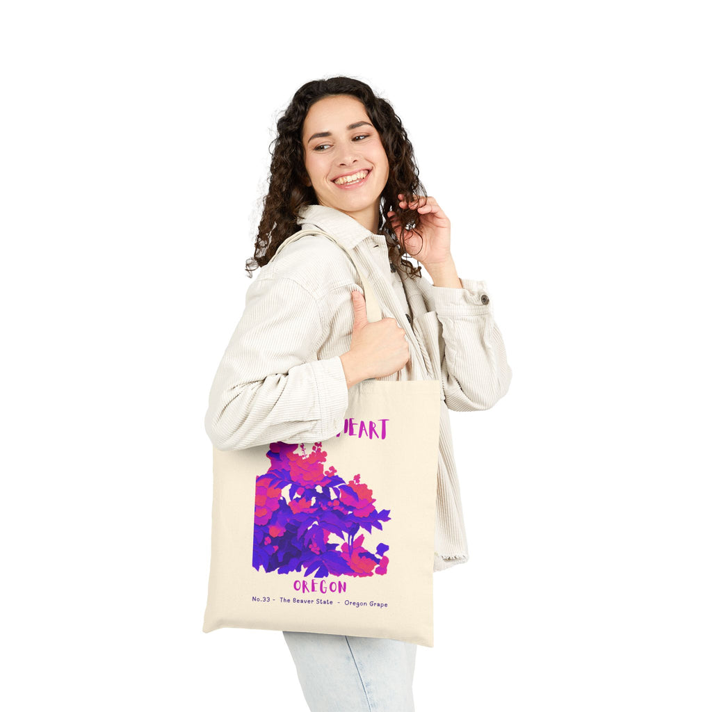 Wild at Heart Oregon Tote Bag – Canvas Nature Explorer Tote, Kids Adventure Gift