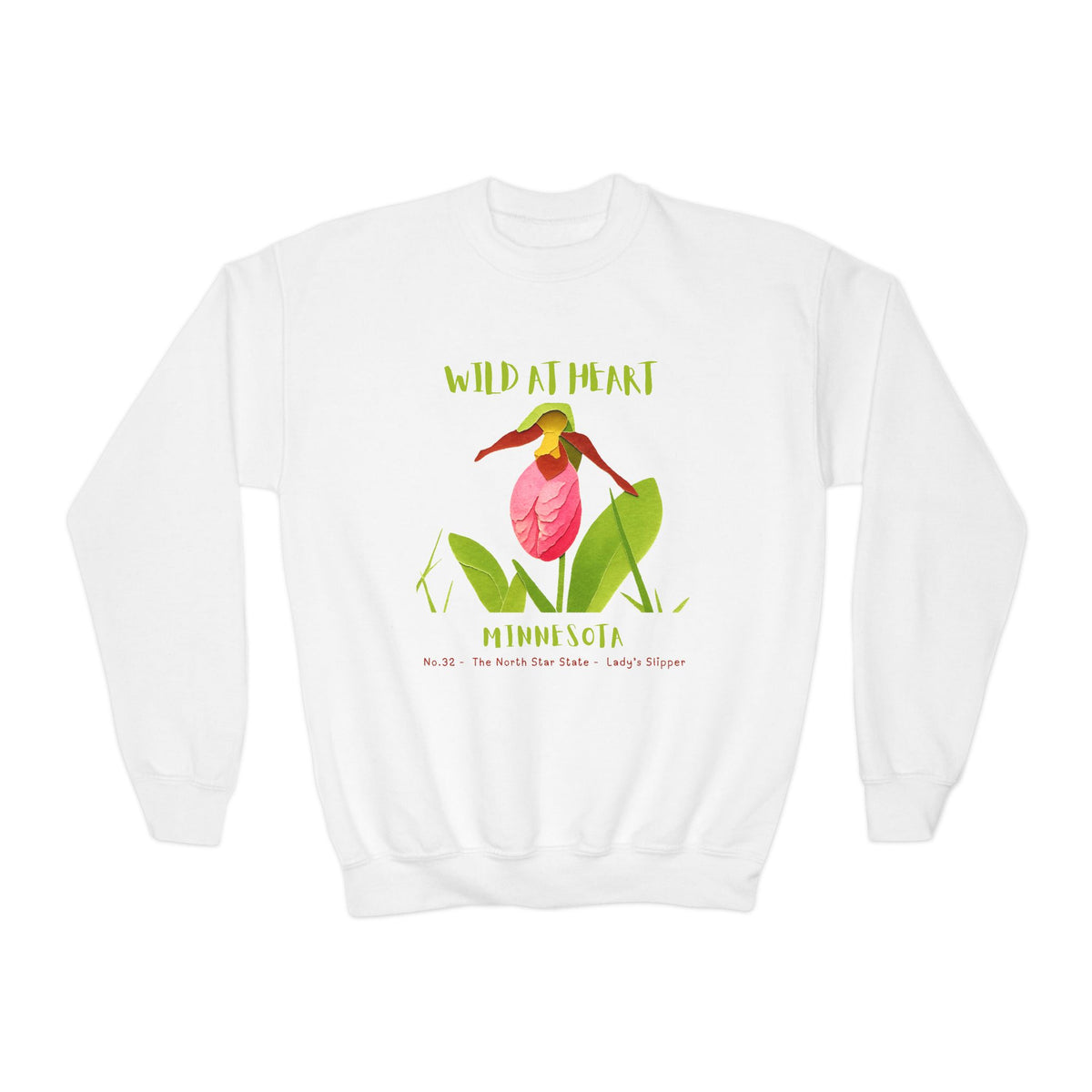Minnesota Wild at Heart Youth Crewneck Sweatshirt