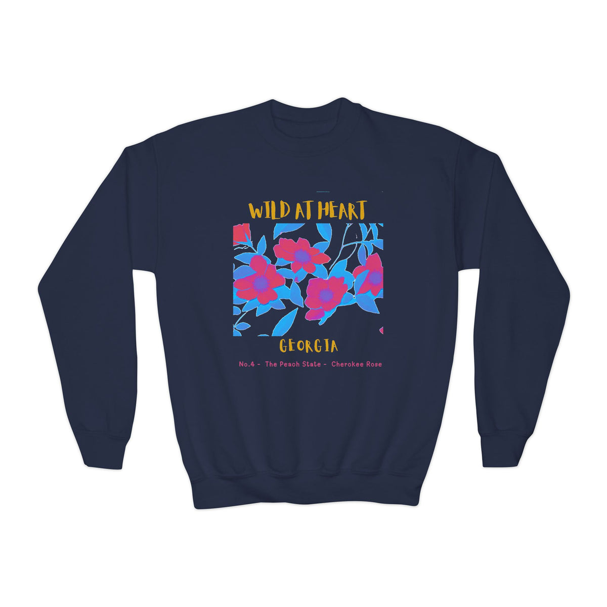 Georgia Wild at Heart Youth Crewneck Sweatshirt