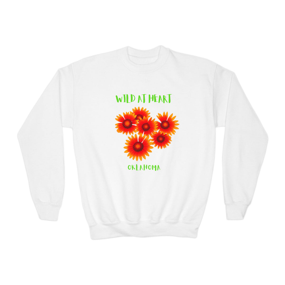 Oklahoma Wild at Heart Youth Crewneck Sweatshirt