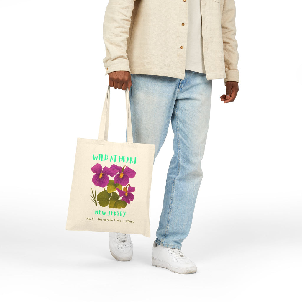 Wild at Heart New Jersey Tote Bag – Canvas Nature Explorer Tote, Kids Adventure Gift