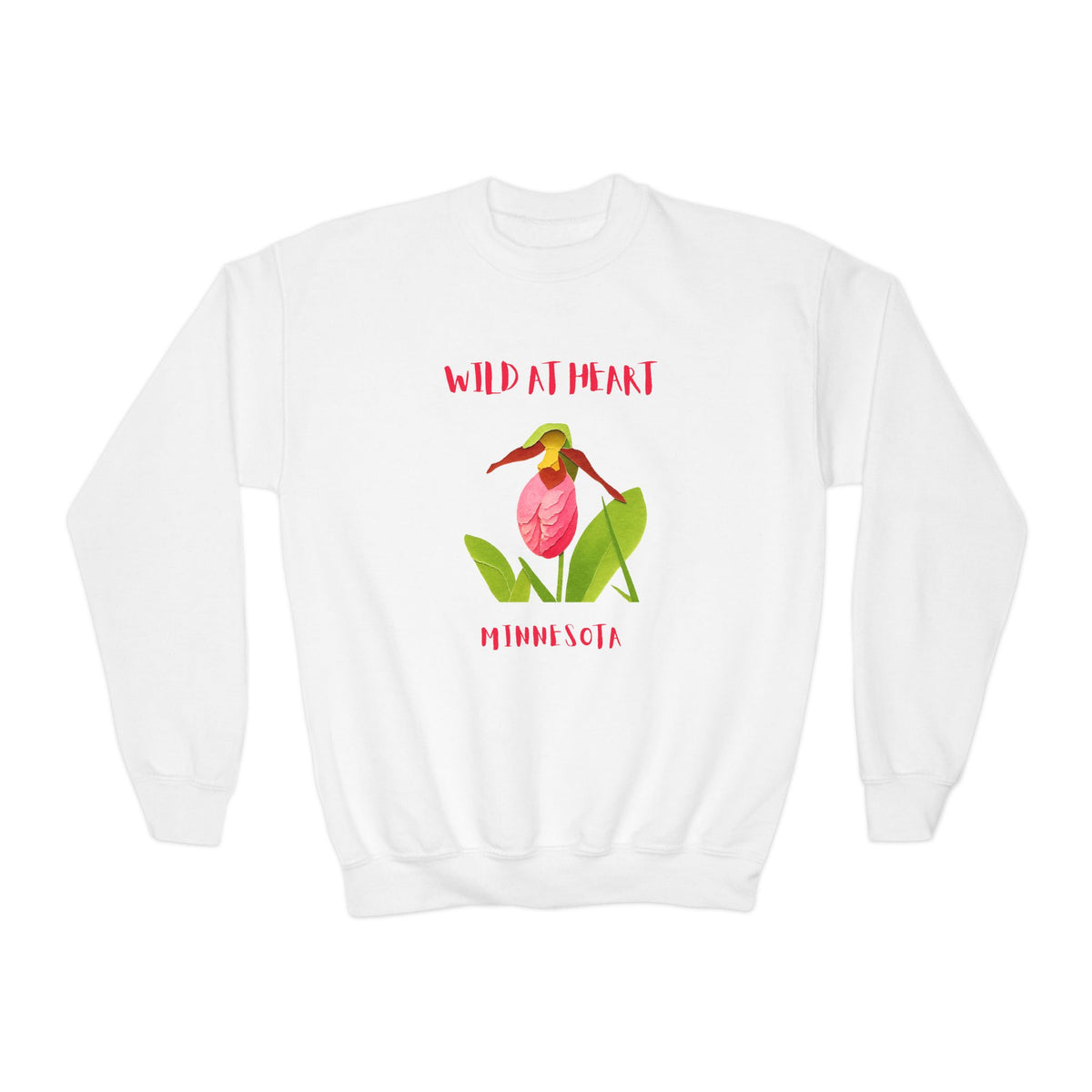 Minnesota Wild at Heart Youth Crewneck Sweatshirt