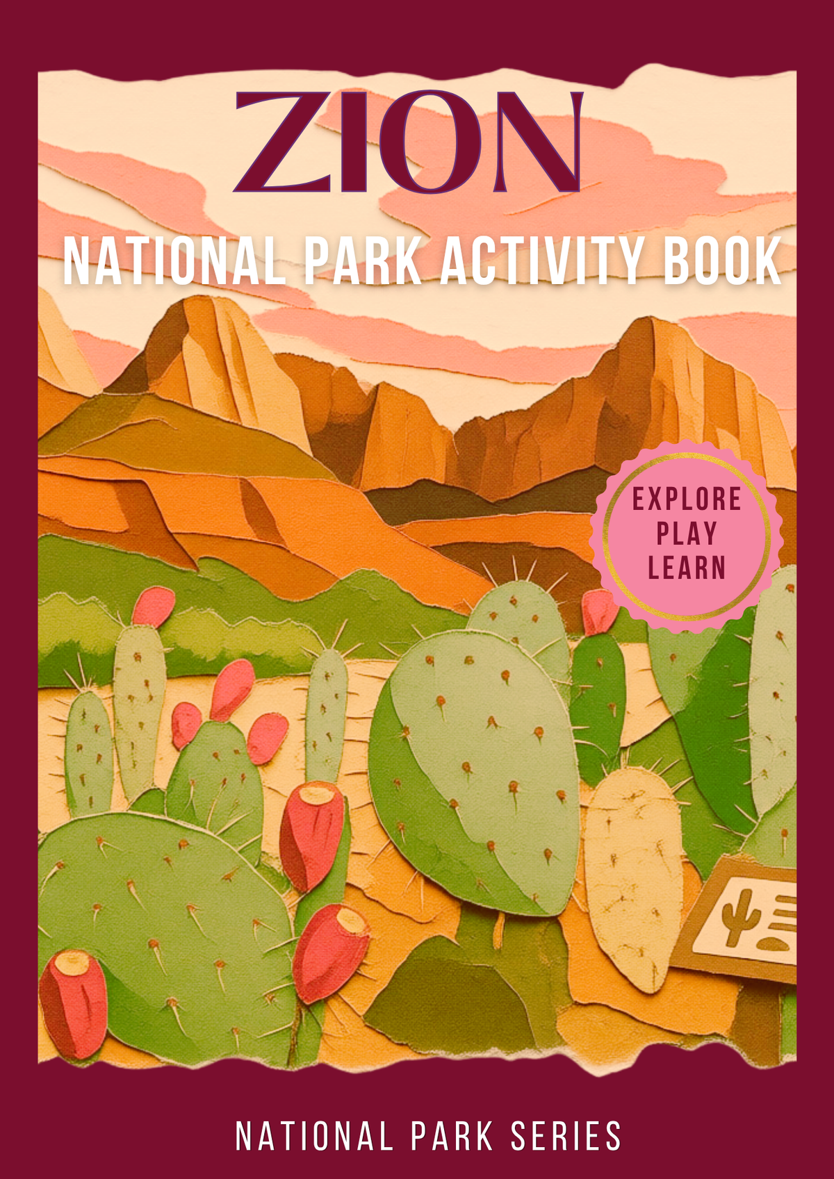 Zion National Park Activity Book for Kids