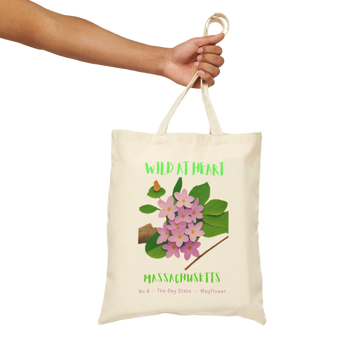 Massachusetts Wild at Heart Tote Bag