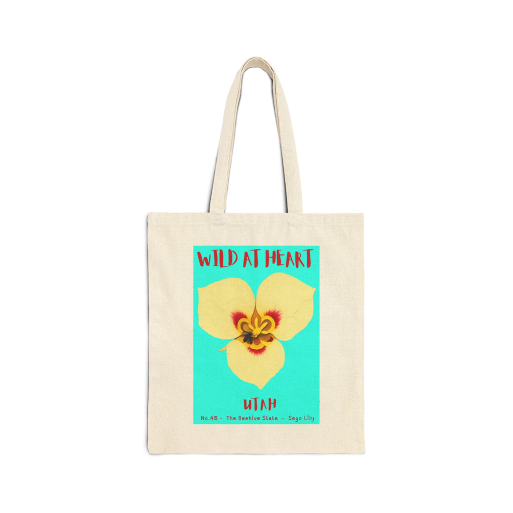 Wild at Heart Utah Tote Bag – Canvas Nature Explorer Tote, Kids Adventure Gift