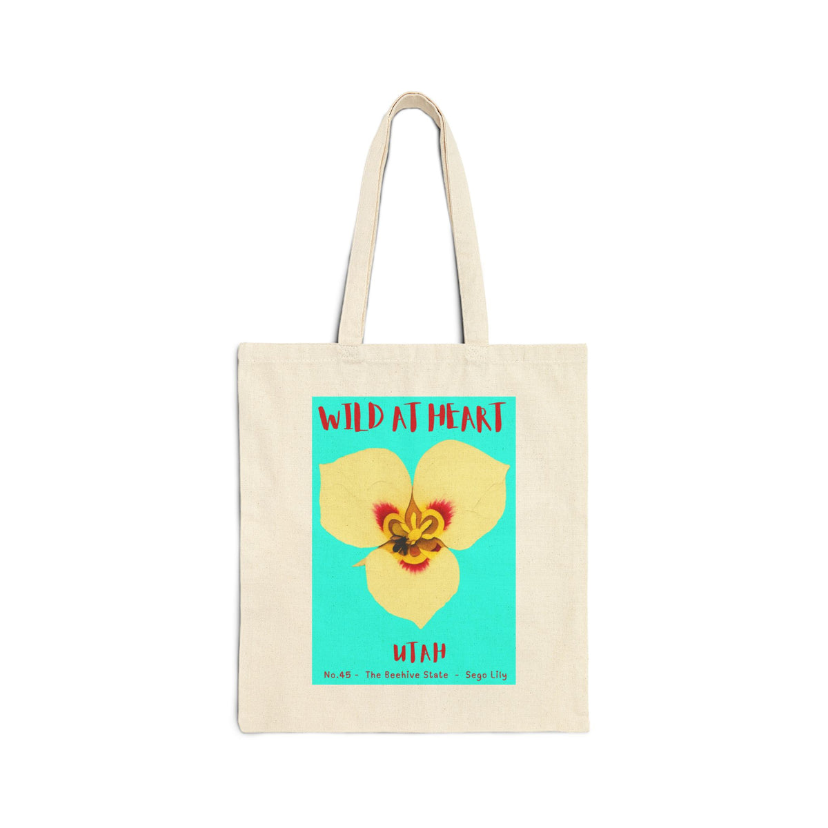 Wild at Heart Utah Tote Bag – Canvas Nature Explorer Tote, Kids Adventure Gift