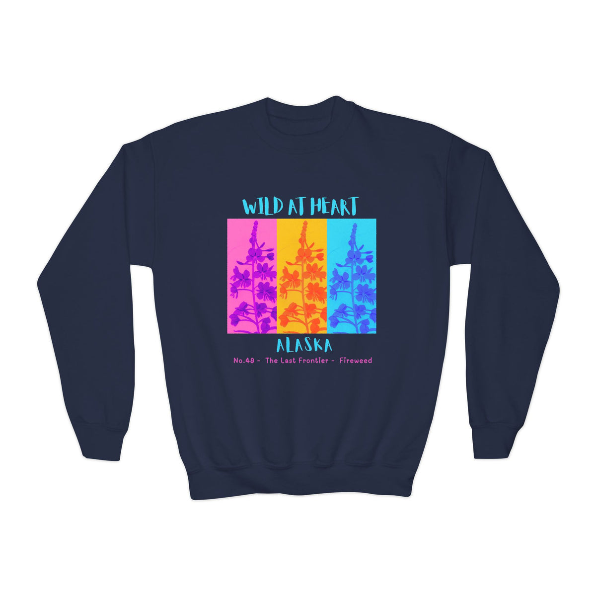 Alaska Wild at Heart Youth Crewneck Sweatshirt