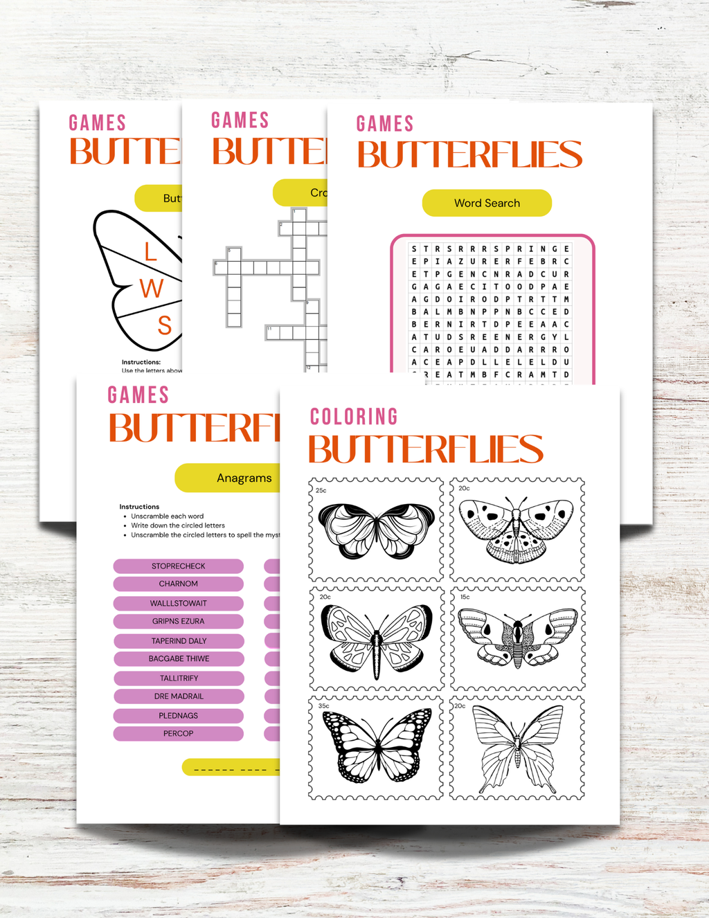 Butterflies of Oregon Activity Book for Kids