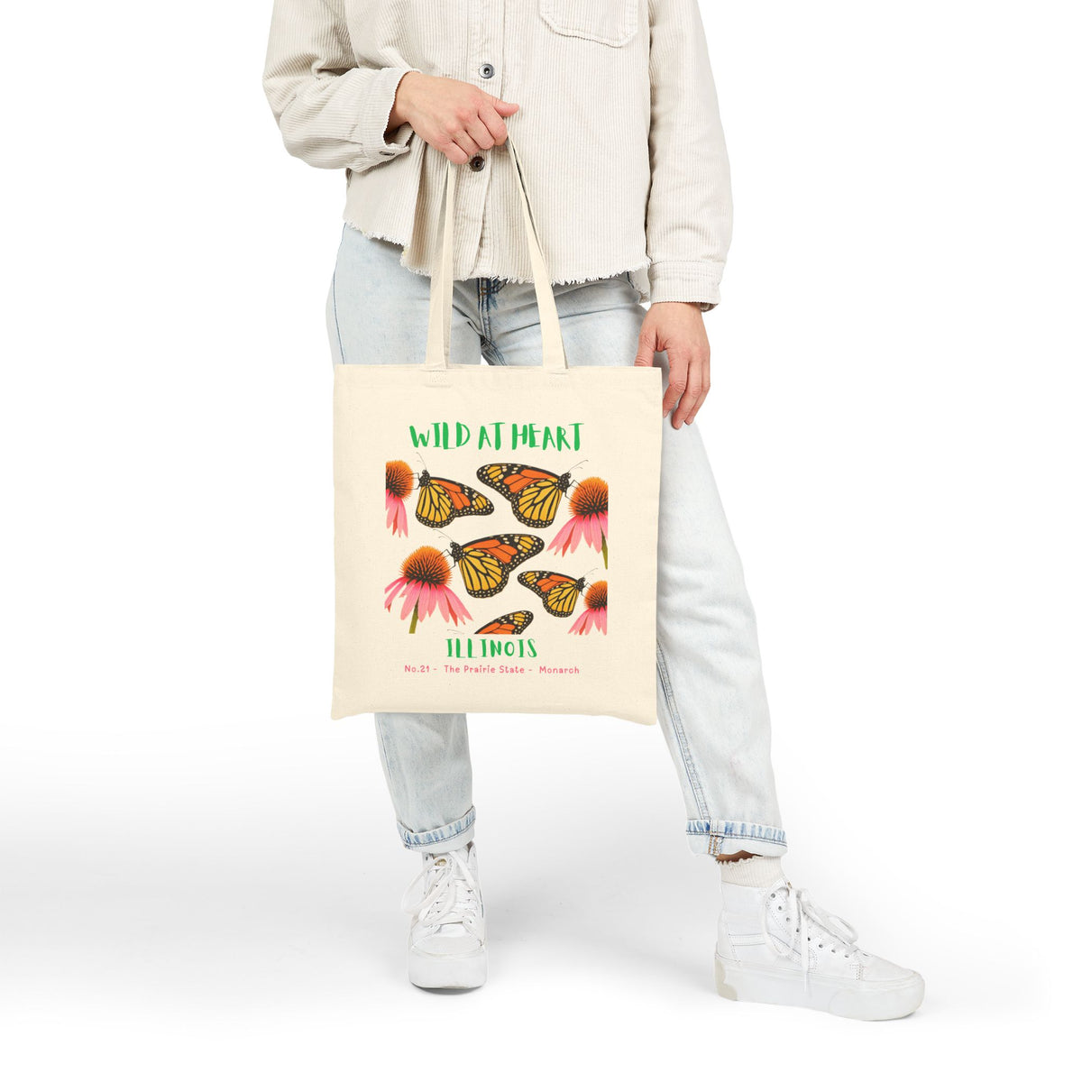 Illinois Wild at Heart Tote Bag