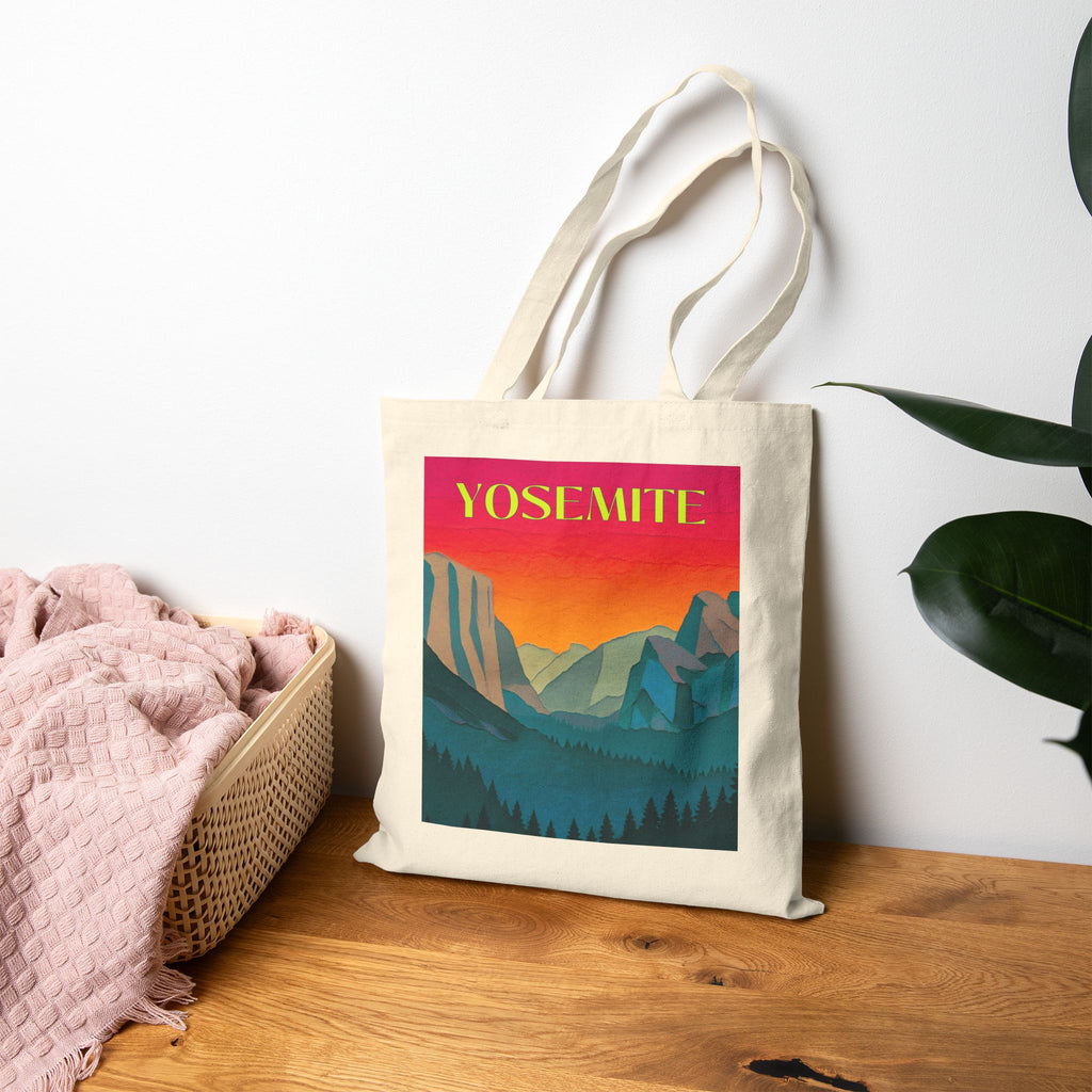 Wild At Heart Yosemite Tote Bag — Vintage National Park Canvas Tote