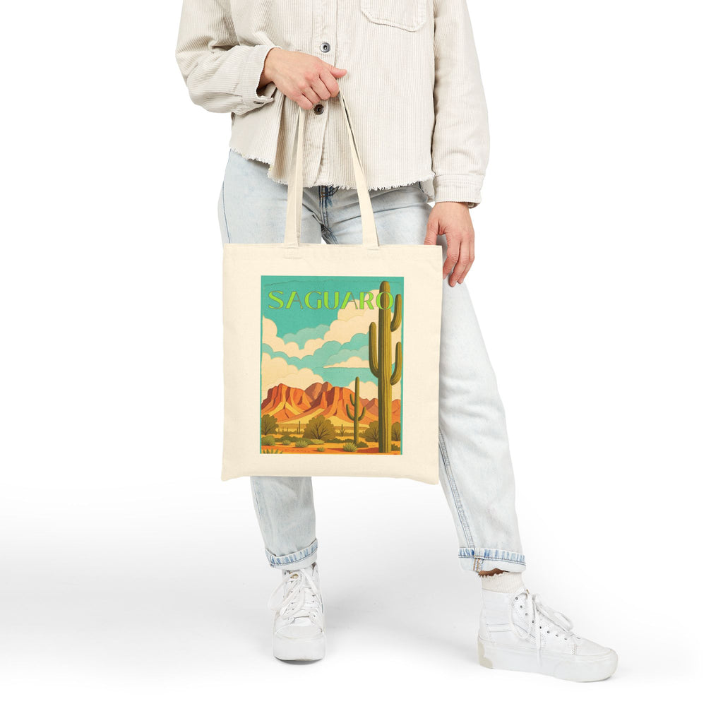 Saguaro Wild at Heart Tote - Vintage National Park Tote