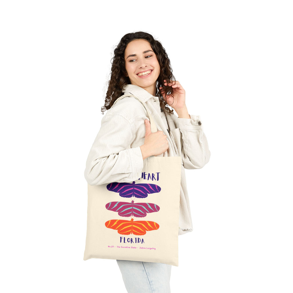 Wild at Heart Florida Tote Bag – Canvas Nature Explorer Tote, Kids Adventure Gift