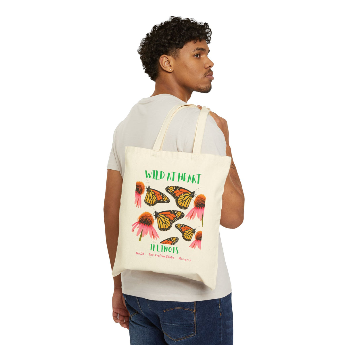 Illinois Wild at Heart Tote Bag