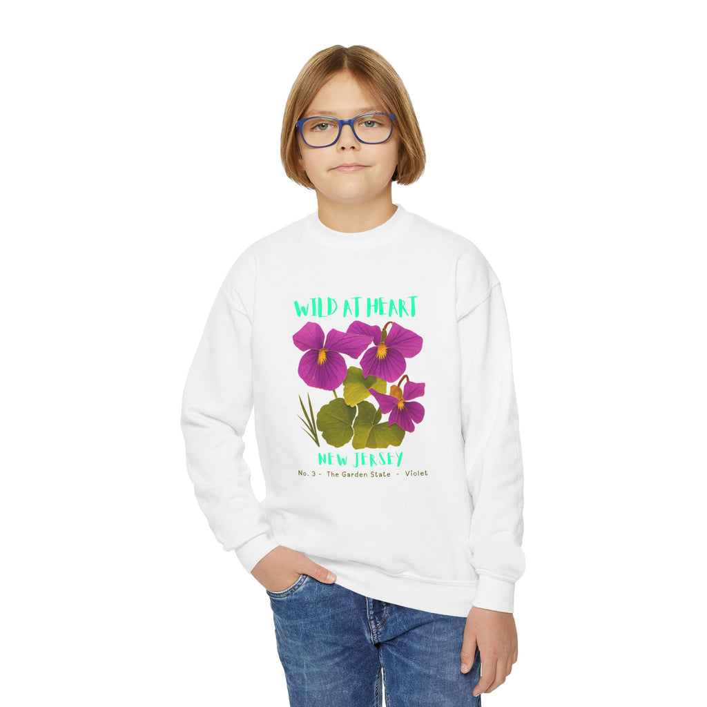New Jersey Wild at Heart Youth Crewneck Sweatshirt
