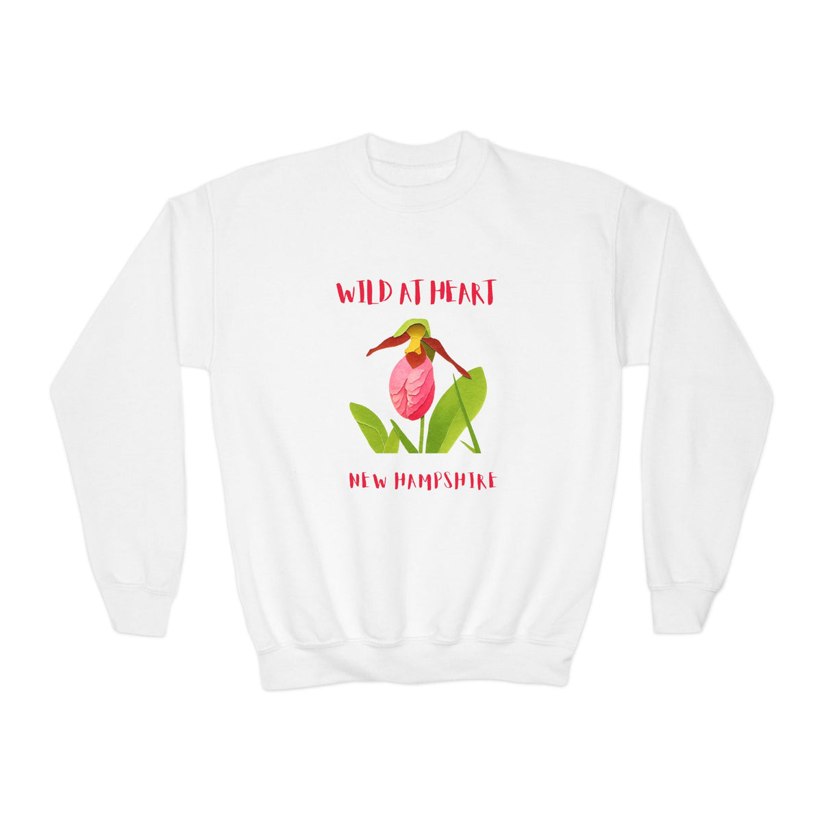 New Hampshire Wild at Heart Youth Crewneck Sweatshirt