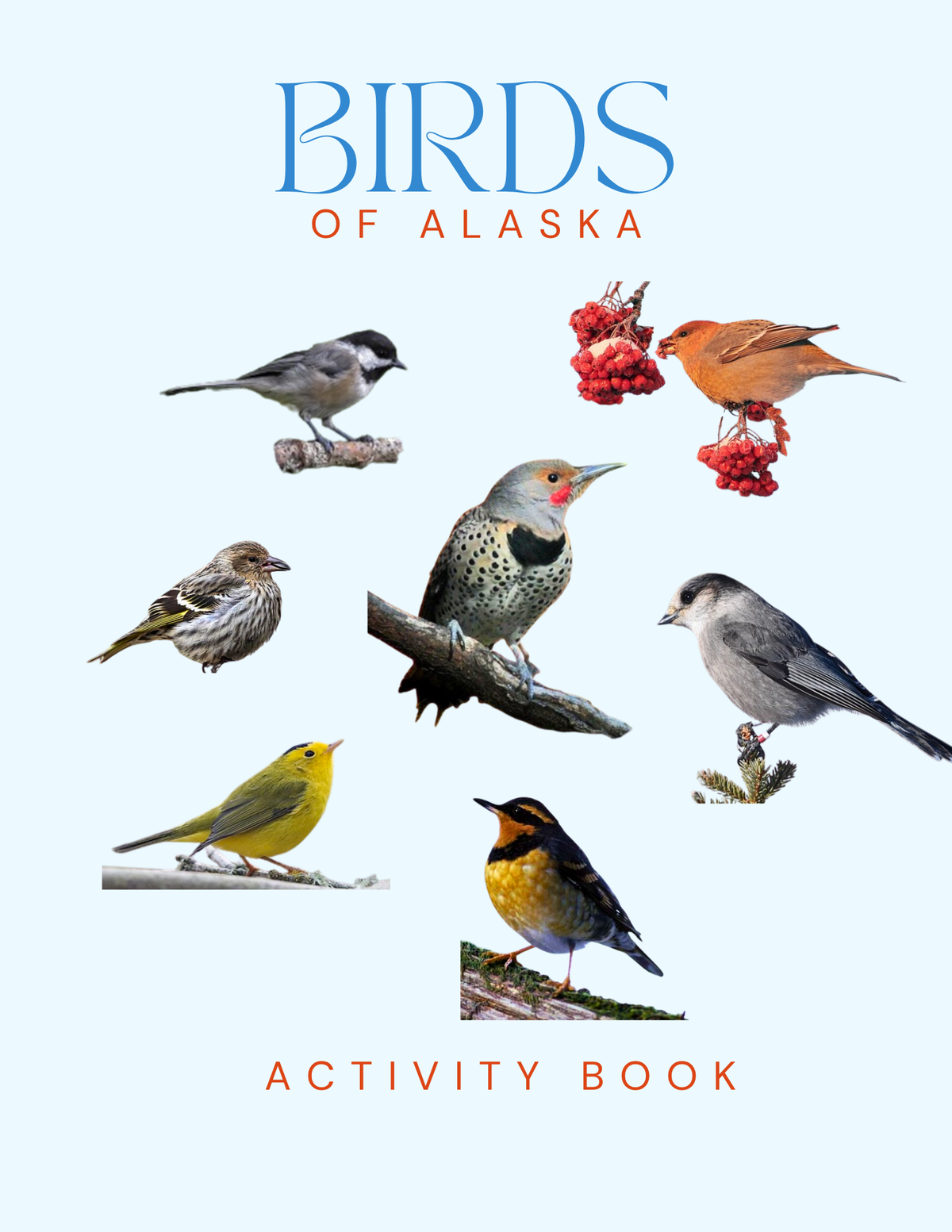 Alaska Nature Gift Set for Kids Ages 7-12 – 5 Activity Books + Canvas Tote (Birds, Butterflies, Wildflowers, Leaves & Seashells)