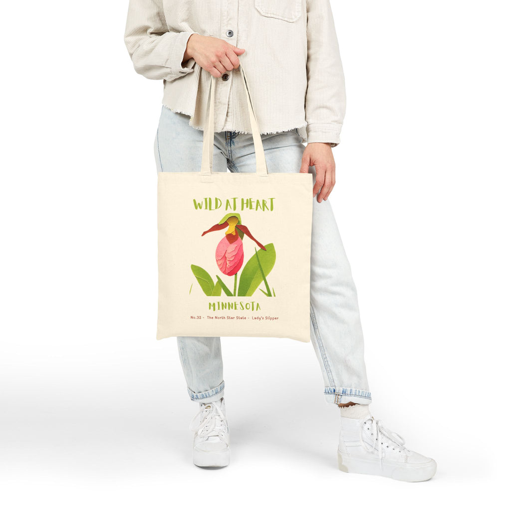 Wild at Heart Minnesota Tote Bag – Canvas Nature Explorer Tote, Kids Adventure Gift