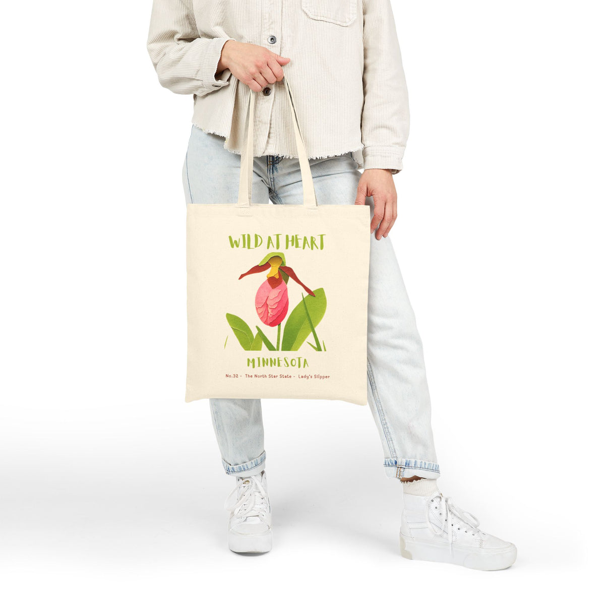 Wild at Heart Minnesota Tote Bag – Canvas Nature Explorer Tote, Kids Adventure Gift