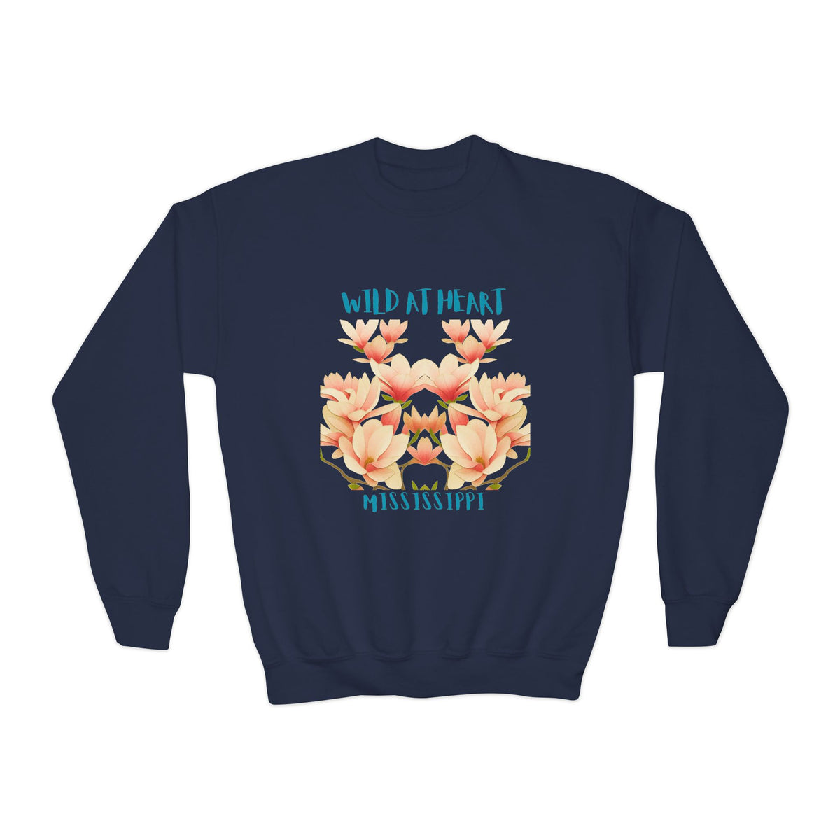 Mississippi Wild at Heart Youth Crewneck Sweatshirt