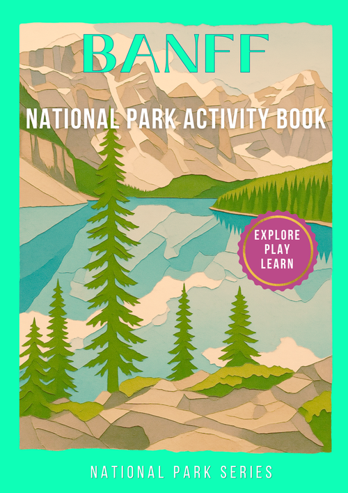 Banff National Park Gift Set for Kids Ages 7-12 – Activity Book + Canvas Tote | Nature Explorer
