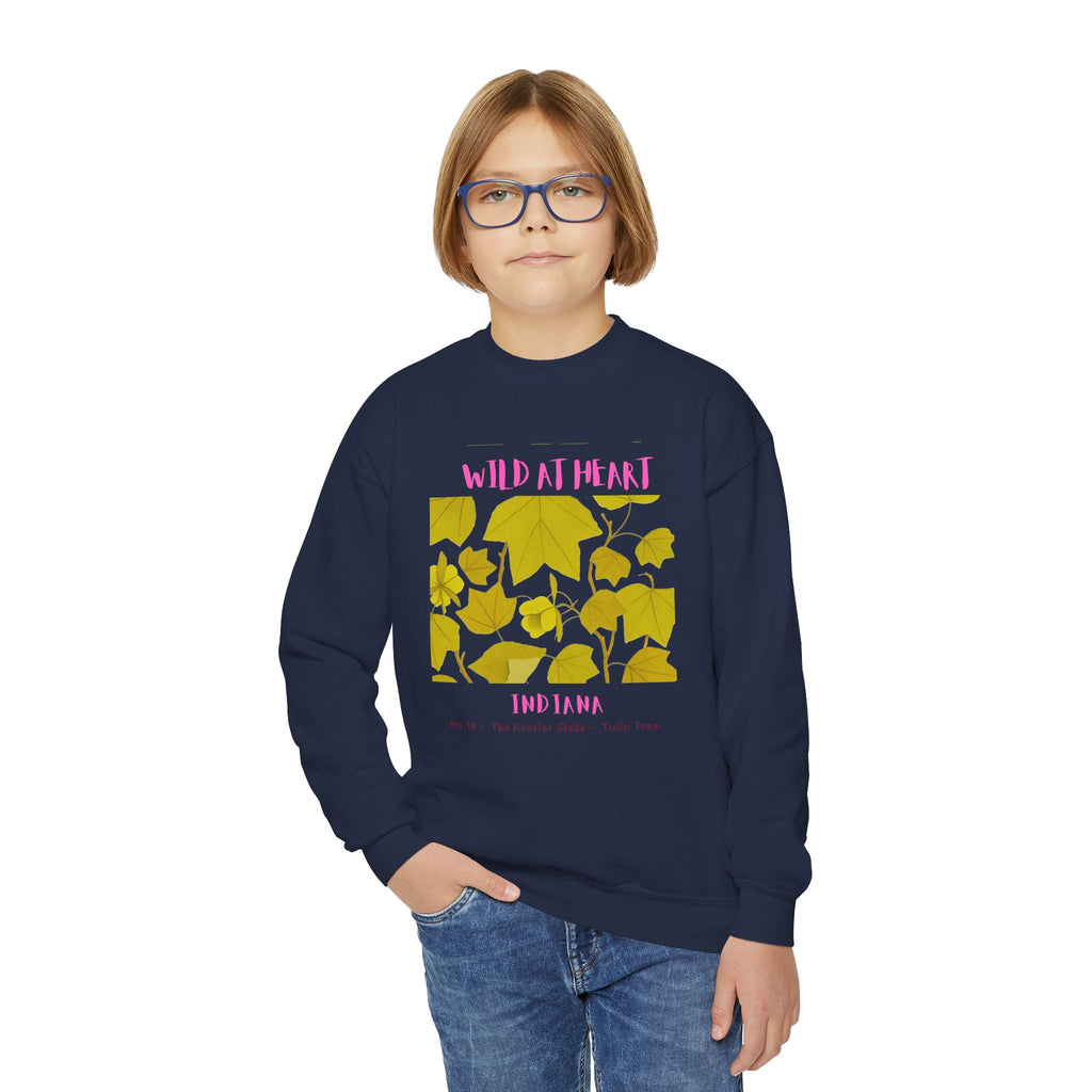 Indiana Wild at Heart Youth Crewneck Sweatshirt