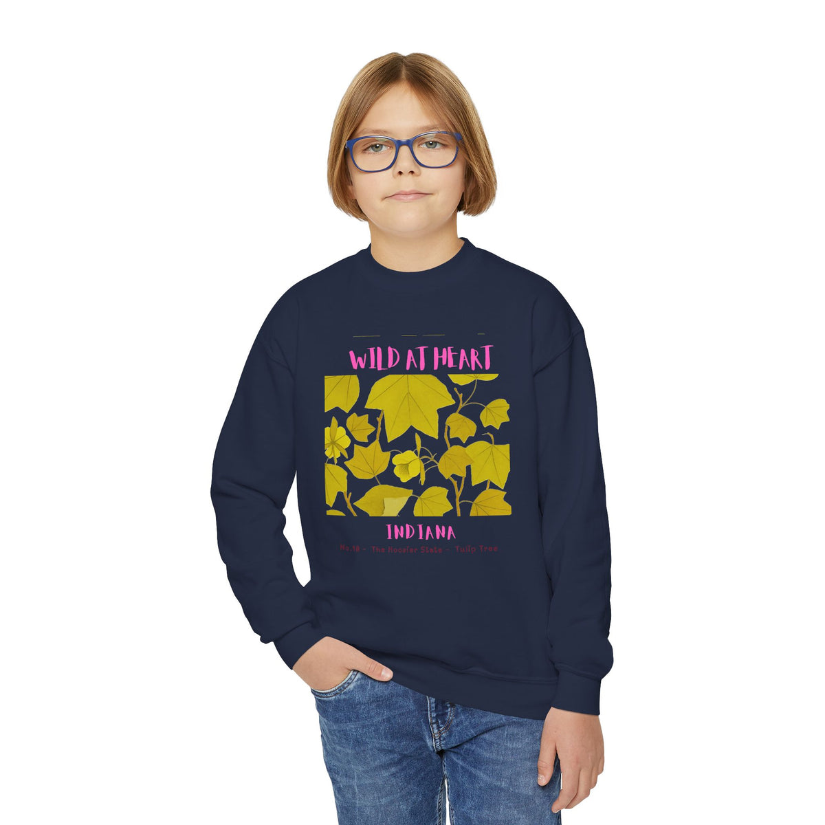 Indiana Wild at Heart Youth Crewneck Sweatshirt