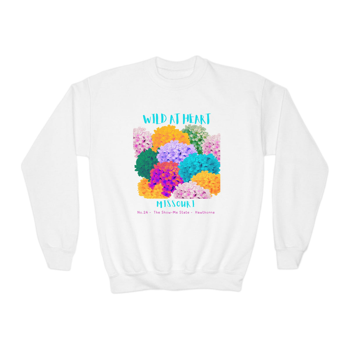 Missouri Wild at Heart Youth Crewneck Sweatshirt