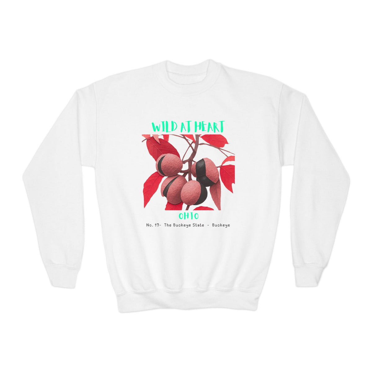 Ohio Wild at Heart Youth Crewneck Sweatshirt