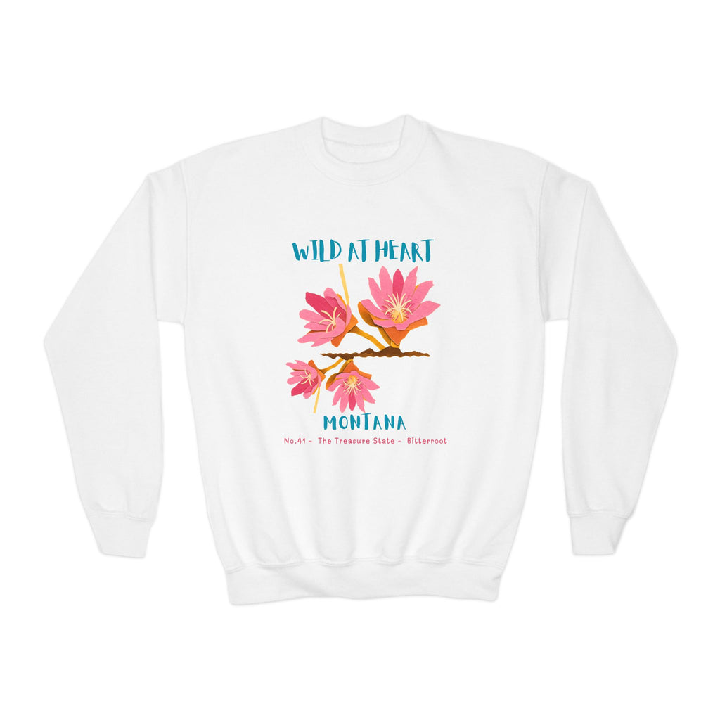 Montana Wild at Heart Youth Crewneck Sweatshirt
