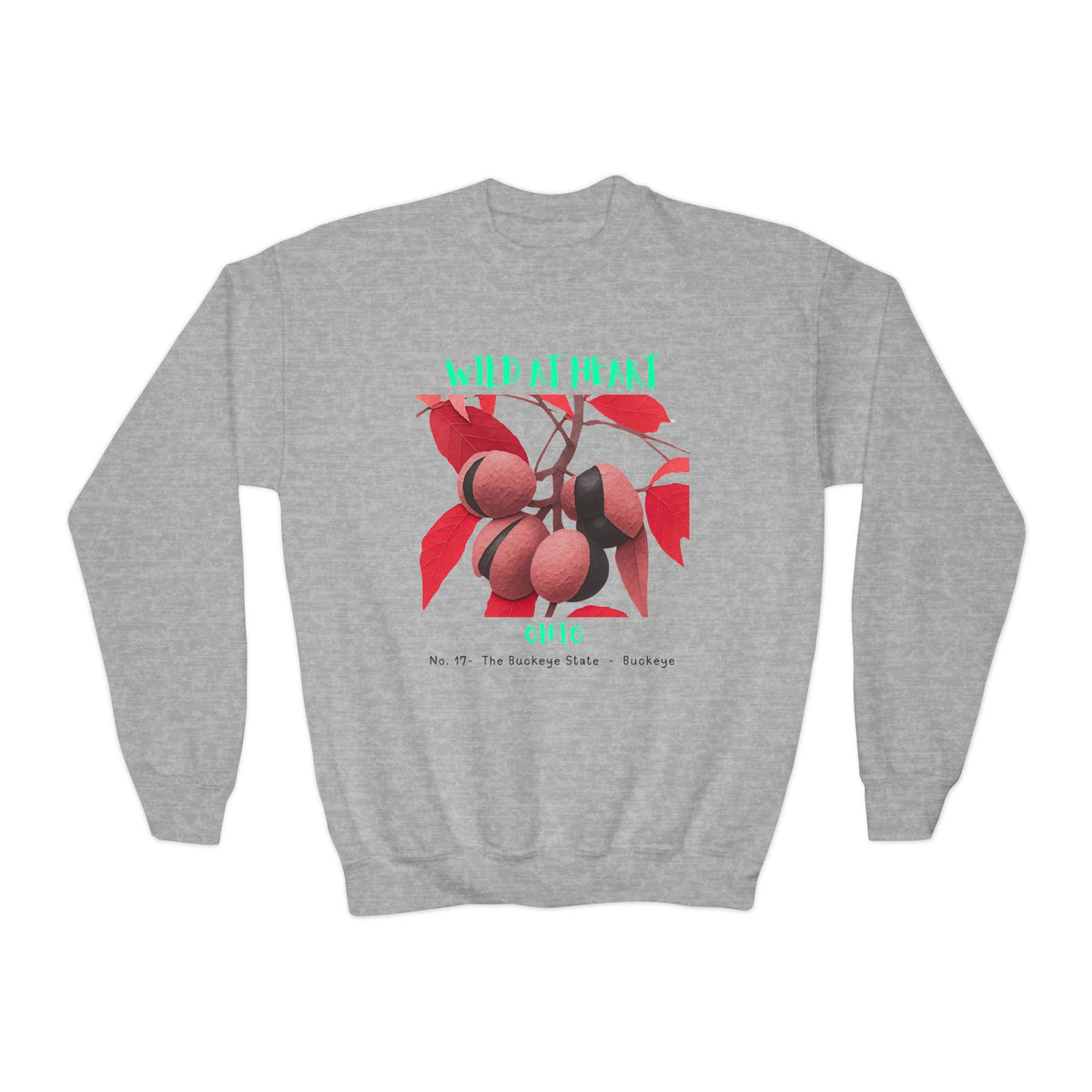 Ohio Wild at Heart Youth Crewneck Sweatshirt