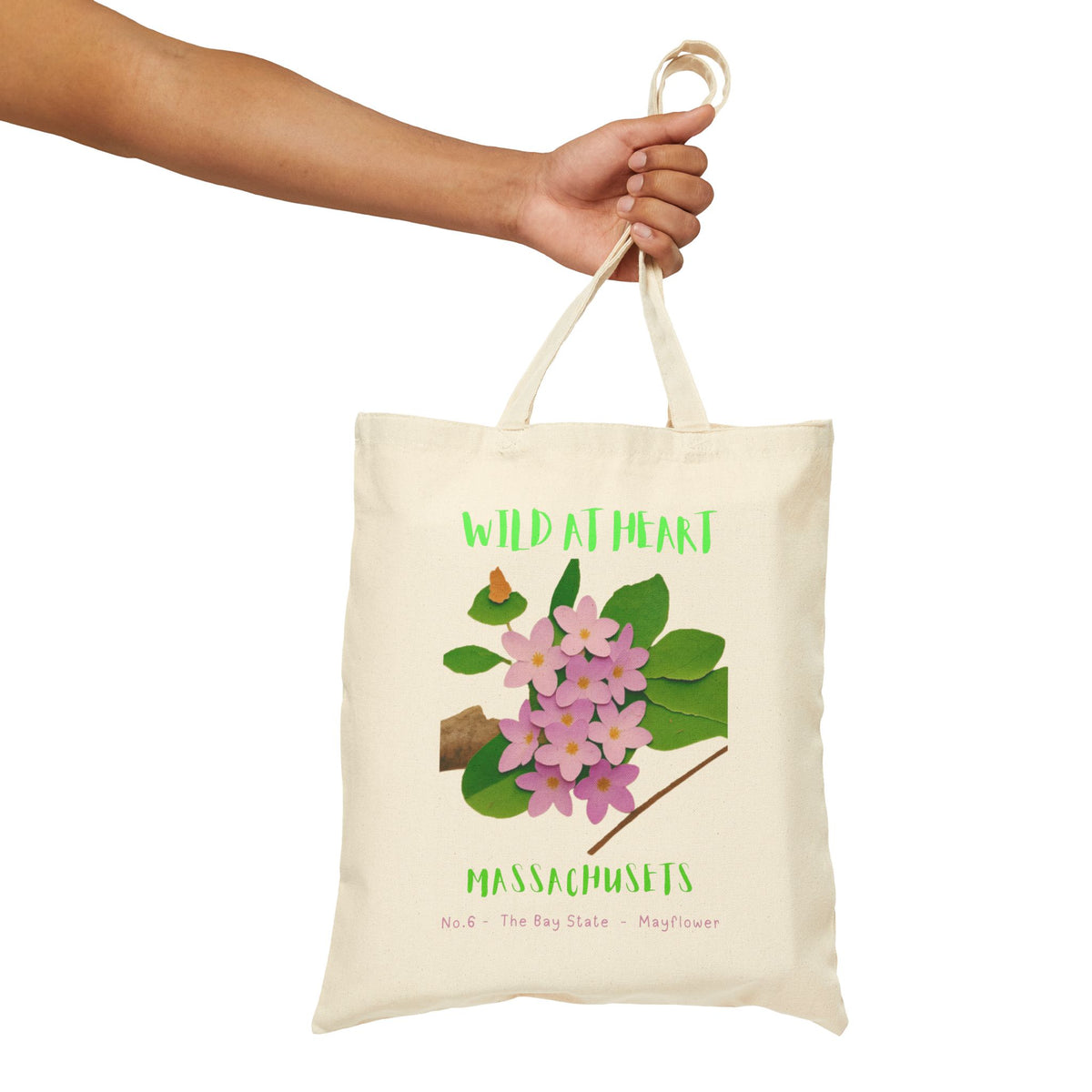 Massachusetts Wild at Heart Tote Bag