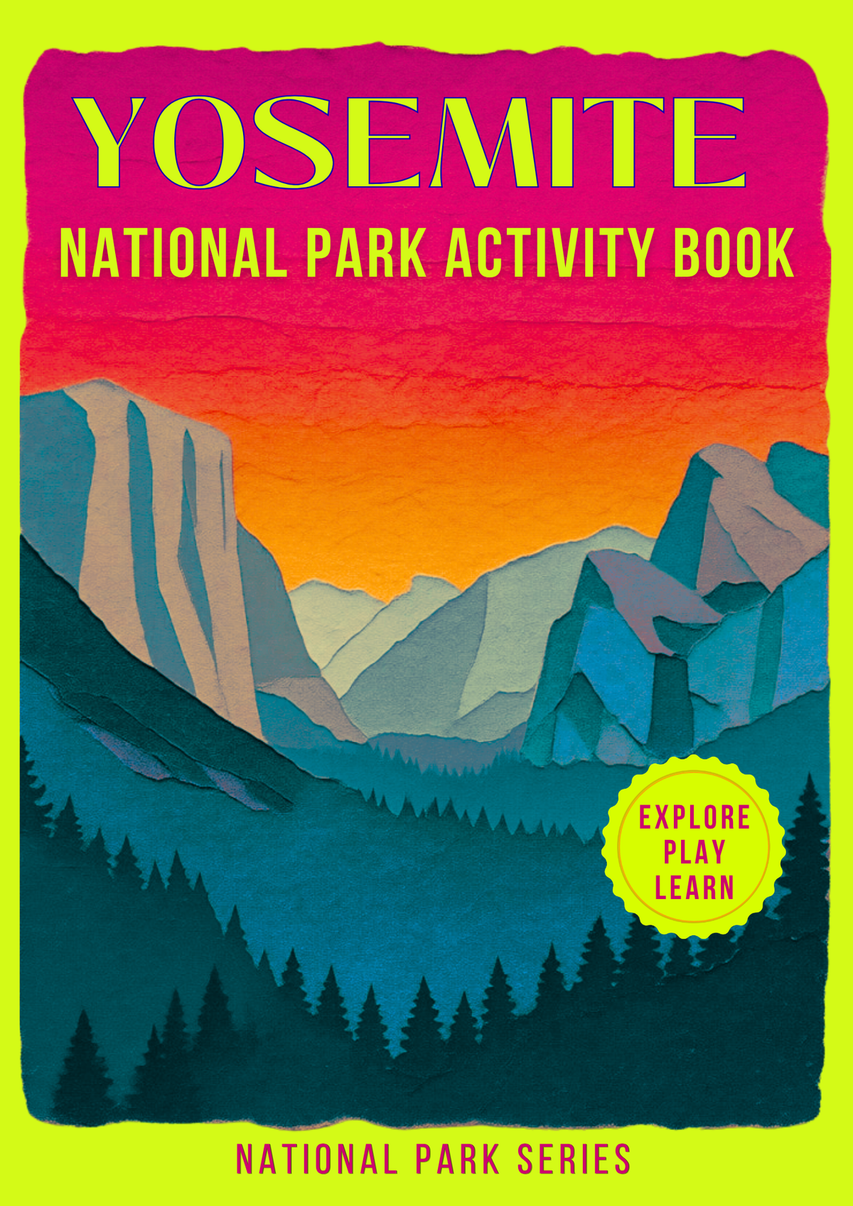 Yosemite National Park Activity Book for Kids