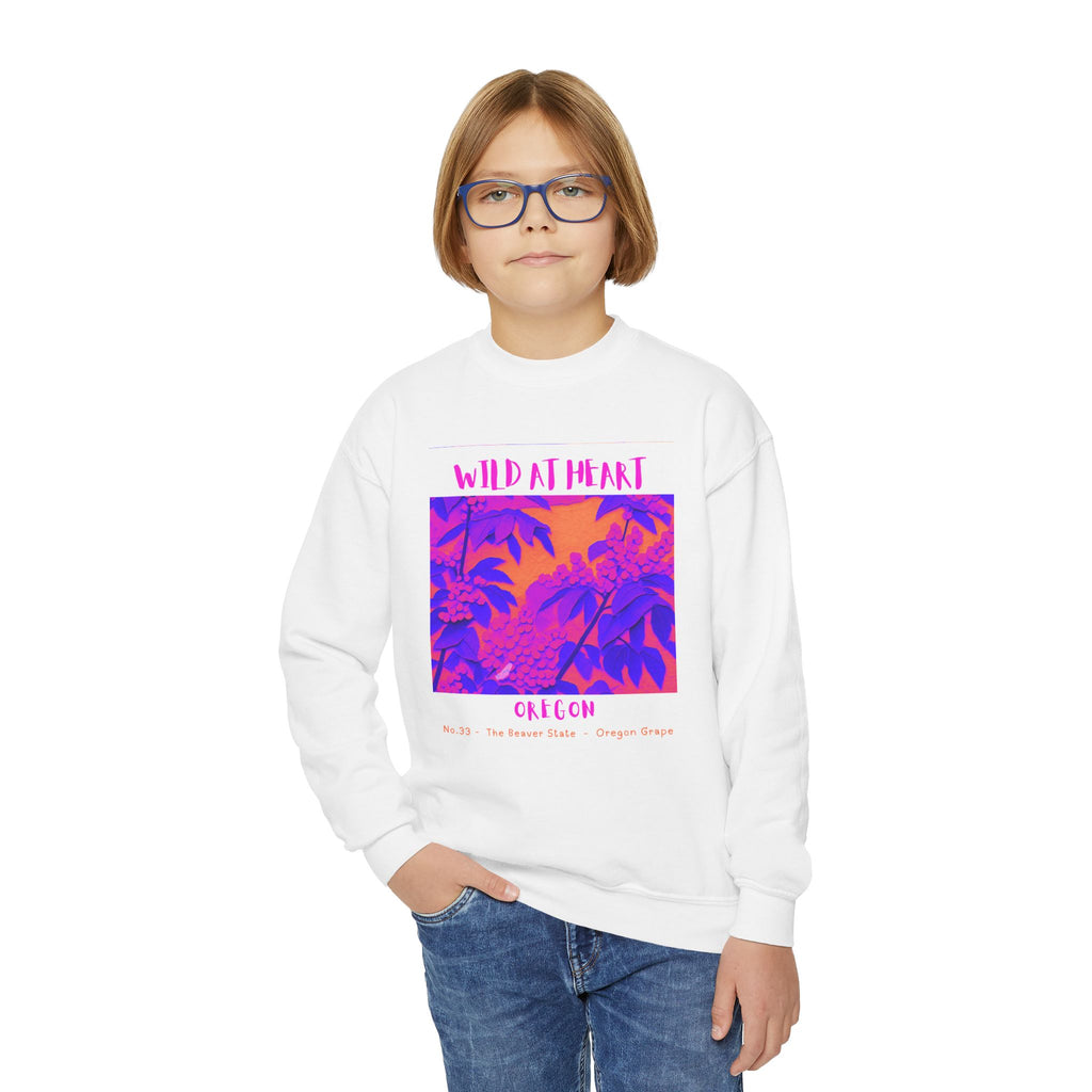 Oregon Wild at Heart Youth Crewneck Sweatshirt