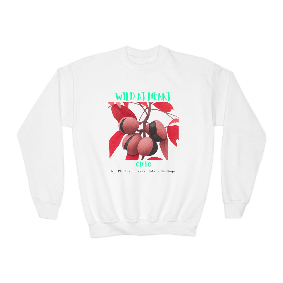 Ohio Wild at Heart Youth Crewneck Sweatshirt