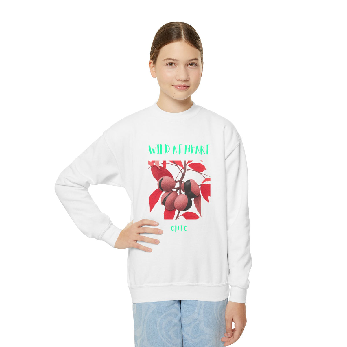 Ohio Wild at Heart Youth Crewneck Sweatshirt