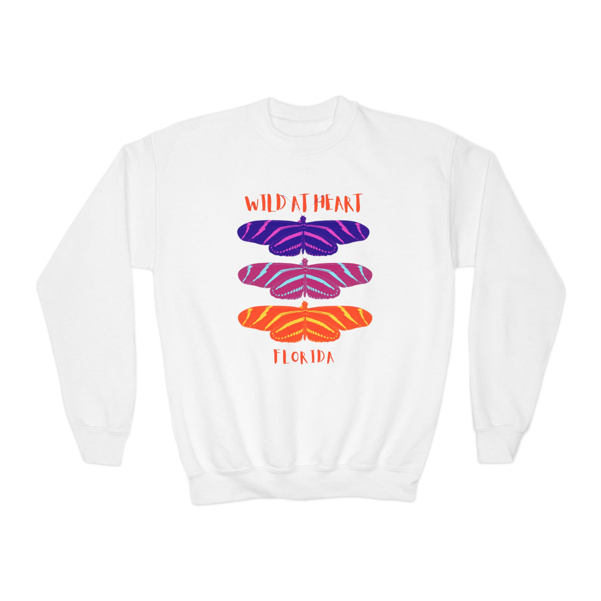 Florida Wild at Heart Youth Crewneck Sweatshirt