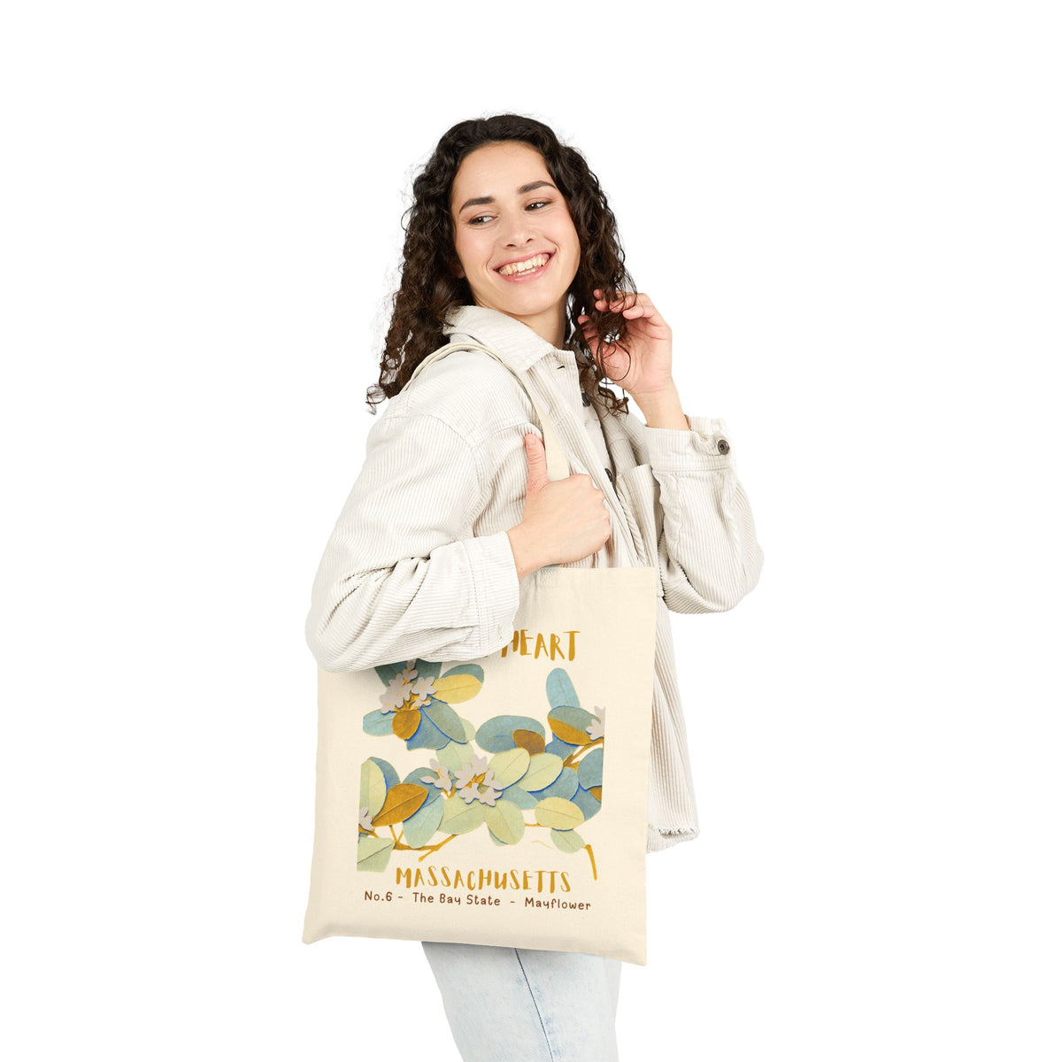 Massachusetts Wild at Heart Tote Bag