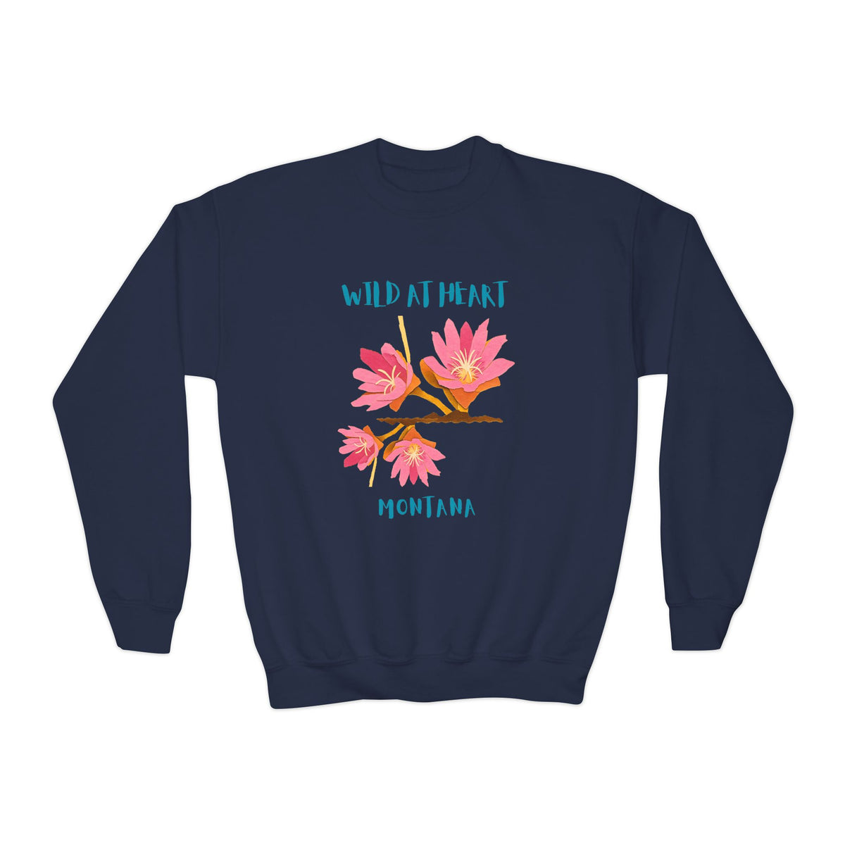 Montana Wild at Heart Youth Crewneck Sweatshirt