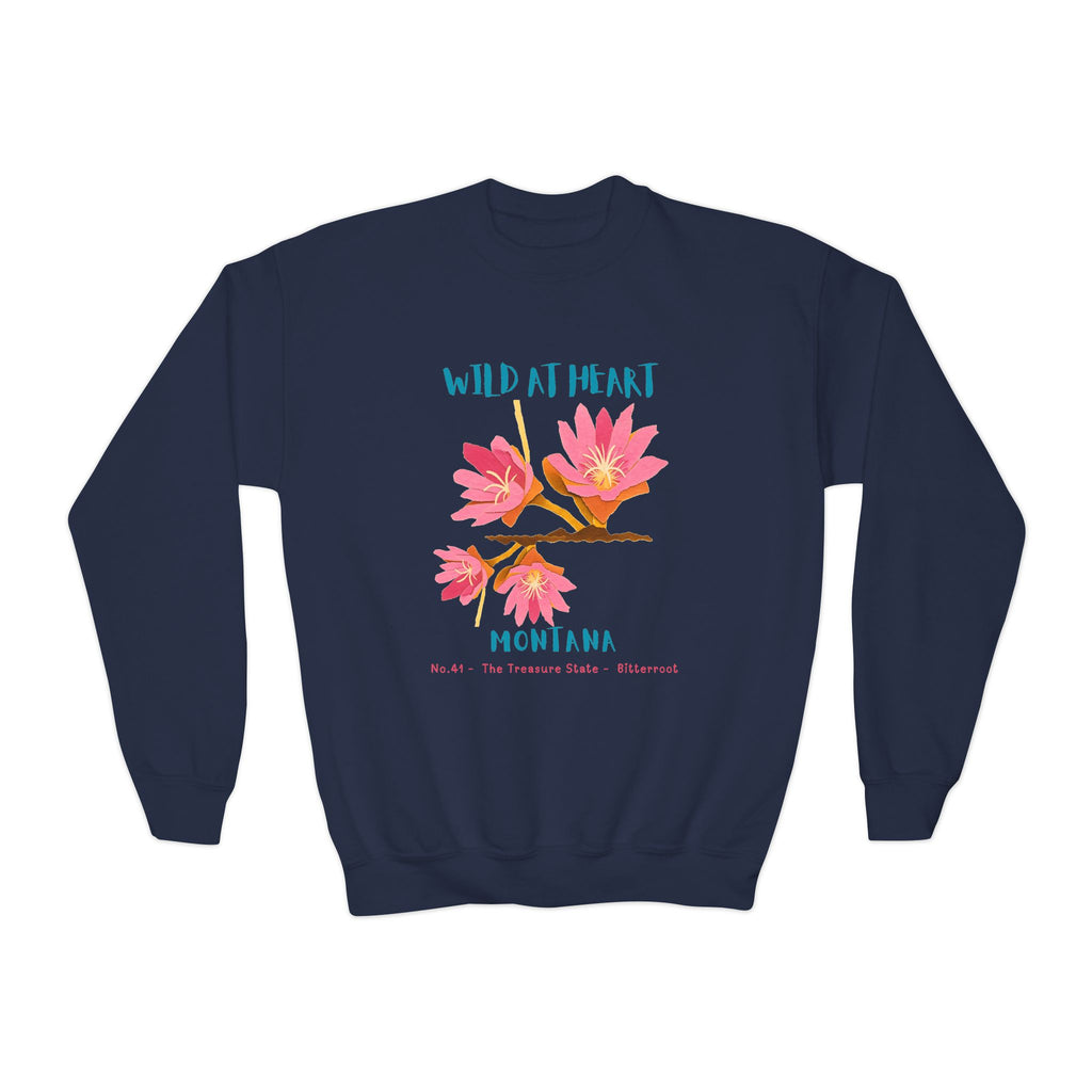 Montana Wild at Heart Youth Crewneck Sweatshirt
