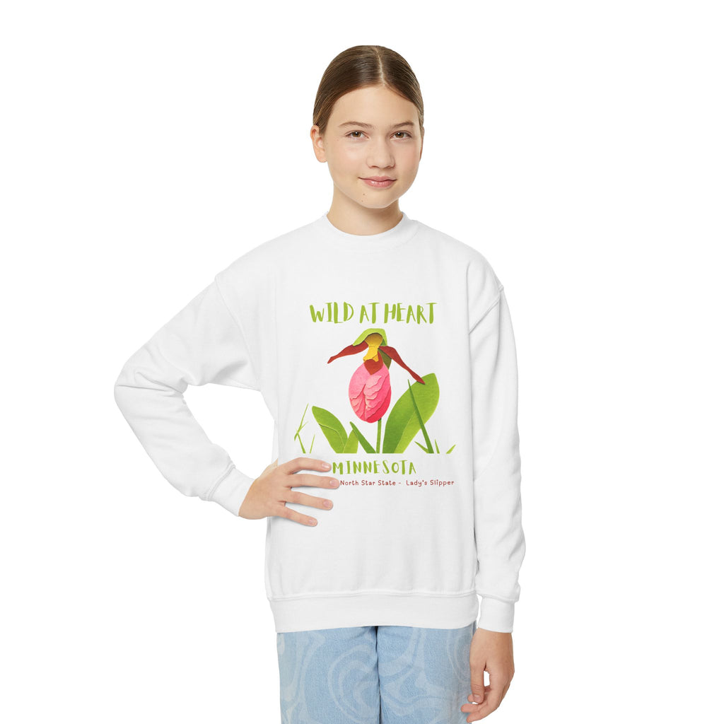 Minnesota Wild at Heart Youth Crewneck Sweatshirt