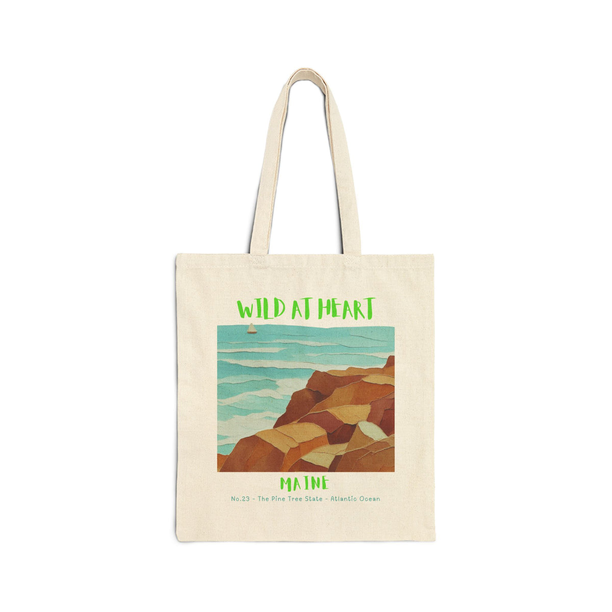 Maine Wild at Heart Tote Bag