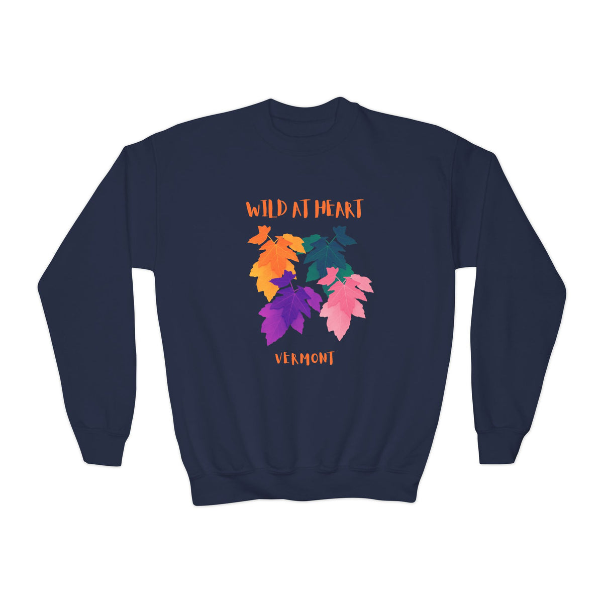 Vermont Wild at Heart Youth Crewneck Sweatshirt