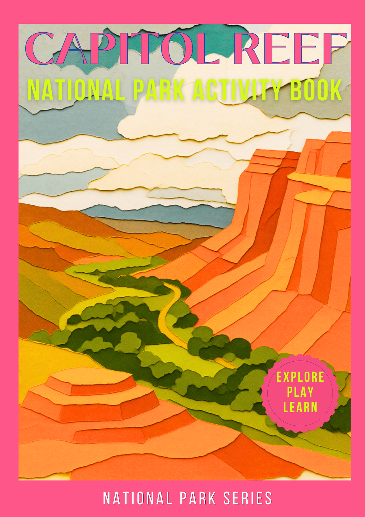 Wild at Heart Capitol Reef National Park Gift Set – Activity Book + Canvas Tote, Kids Explorer Bundle